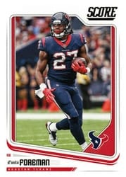 2018 Score Base Set D'Onta Foreman #131 card