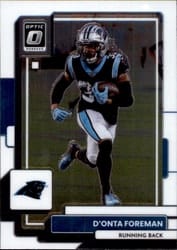 2022 Donruss Optic Base Set D'Onta Foreman #28 card