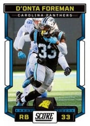 2023 Score Base Set D'Onta Foreman #45 card