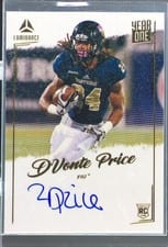 2022 Panini Luminance Year One Signatures D'Vonte Price #YSR-DPR card