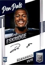 2021 Donruss Elite Pen Pals D'Wayne Eskridge #PP-DWE card