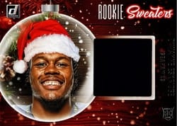 2021 Donruss Rookie Holiday Sweater D'Wayne Eskridge #RS-DES card