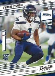 2021 Panini Chronicles Prestige Rookies Update D'Wayne Eskridge #233 card
