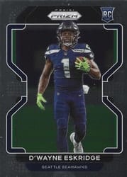 2021 Panini Prizm Base Set D'Wayne Eskridge #349 card