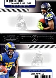 2021 Panini Contenders Round Numbers D'Wayne Eskridge / Tutu Atwell #RN-DES card