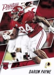 2018 Panini Prestige Base Set Da'Ron Payne #264 card