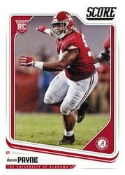 2018 Score Base Set Da'Ron Payne #414 card