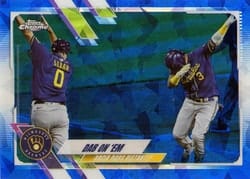 2021 Topps Chrome Sapphire Edition Base Set Dab on 'Em #7 card