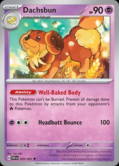 Paldean Fates Dachsbun #39 card