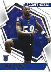 2021 Panini Rookies & Stars Base Set Daelin Hayes #200 card