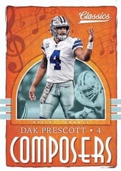 2018 Panini Classics Composers Dak Prescott #7 card