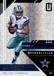 2018 Panini Unparalleled Base Set Dak Prescott #50 card