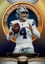 2019 Panini Certified Seal of Approval Dak Prescott #SA-DP card