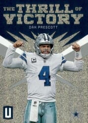 2019 Panini Unparalleled The Thrill of Victory Dak Prescott #TV-DPR card