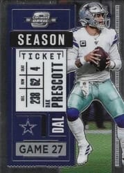 2020 Panini Contenders Optic Base Set Dak Prescott #16 card