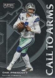 2020 Panini Playoff Call to Arms Dak Prescott #CA-4 card