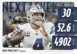 2020 Score Next Level Stats Dak Prescott #NLS-DP card