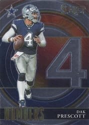 2021 Panini Select Select Numbers Dak Prescott #SN-3 card