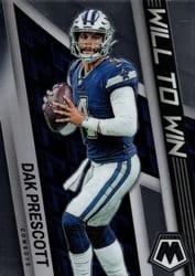 2022 Panini Mosaic Will to Win Dak Prescott #WW-9 card