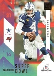 2023 Donruss Road to the Super Bowl Wild Card Dak Prescott #RTSBW-DP card