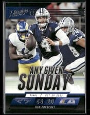 2024 Panini Prestige Any Given Sunday Dak Prescott #AGS-DPT card