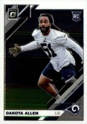 2019 Donruss Optic Base Set Dakota Allen #117 card