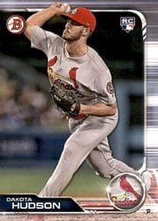 2019 Bowman Base Set Dakota Hudson #73 card