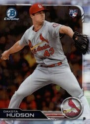 2019 Bowman Chrome Base Set Dakota Hudson #24 card
