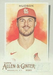 2020 Topps Allen & Ginter Base Set Dakota Hudson #232 card