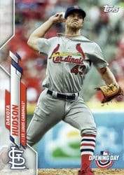 2020 Topps Opening Day Base Set Dakota Hudson #45 card