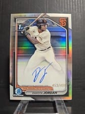 2024 Bowman Draft Chrome Prospect Autograph Dakota Jordan Refractor #CPA-DJ card