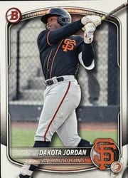 2025 Bowman Draft Base Set Dakota Jordan #BD-139 card