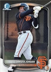 2025 Bowman Draft Chrome Dakota Jordan #BDC-139 card