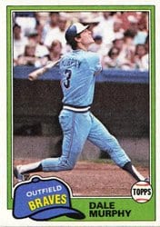 1981 Topps Base Set Dale Murphy #504 card