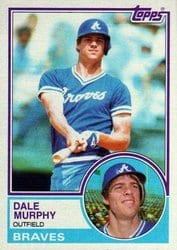 1983 Topps Base Set Dale Murphy #760 card