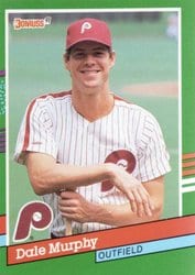 1991 Donruss Base Set Dale Murphy #484 card