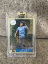 2022 Topps Clearly Authentic 1987 Topps Baseball Autographs Dale Murphy #87TBA-DMU card