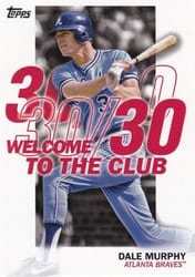 2023 Topps Welcome to the Club Dale Murphy #WC-7 card