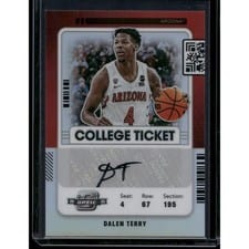 2022 Panini Chronicles Draft Picks Contenders Optic College Ticket Autograph Dalen Terry #CO-DTE card