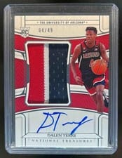 2022 Panini National Treasures Collegiate Dalen Terry #23 card