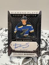 2025-26 Upper Deck Black Diamond Diamond Plate Rookie Auto Dalibor Dvorsky #DPR-DD card