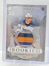 2025-26 Upper Deck Black Diamond Exquisite Rookie Patch Dalibor Dvorsky #RP-DD card