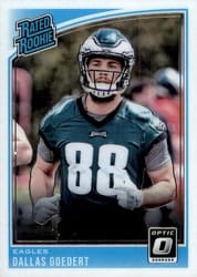 2018 Donruss Optic Base Set Dallas Goedert #197 card
