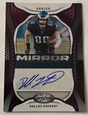 2022 Panini Certified Mirror Signatures Dallas Goedert #MS-DG card