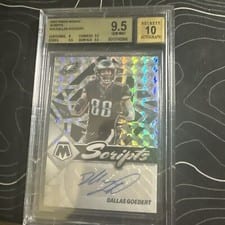 2022 Panini Mosaic Scripts Dallas Goedert #S-DG card