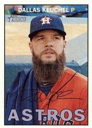 2016 Topps Heritage Base Set Dallas Keuchel #430 card