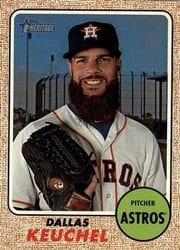 2017 Topps Heritage Base Set Dallas Keuchel #719 card