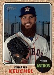 2017 Topps Heritage Base Set Dallas Keuchel #719b card