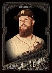 2018 Topps Allen & Ginter X Base Set Dallas Keuchel #177 card