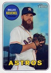 2018 Topps Heritage Base Set Dallas Keuchel #202 card